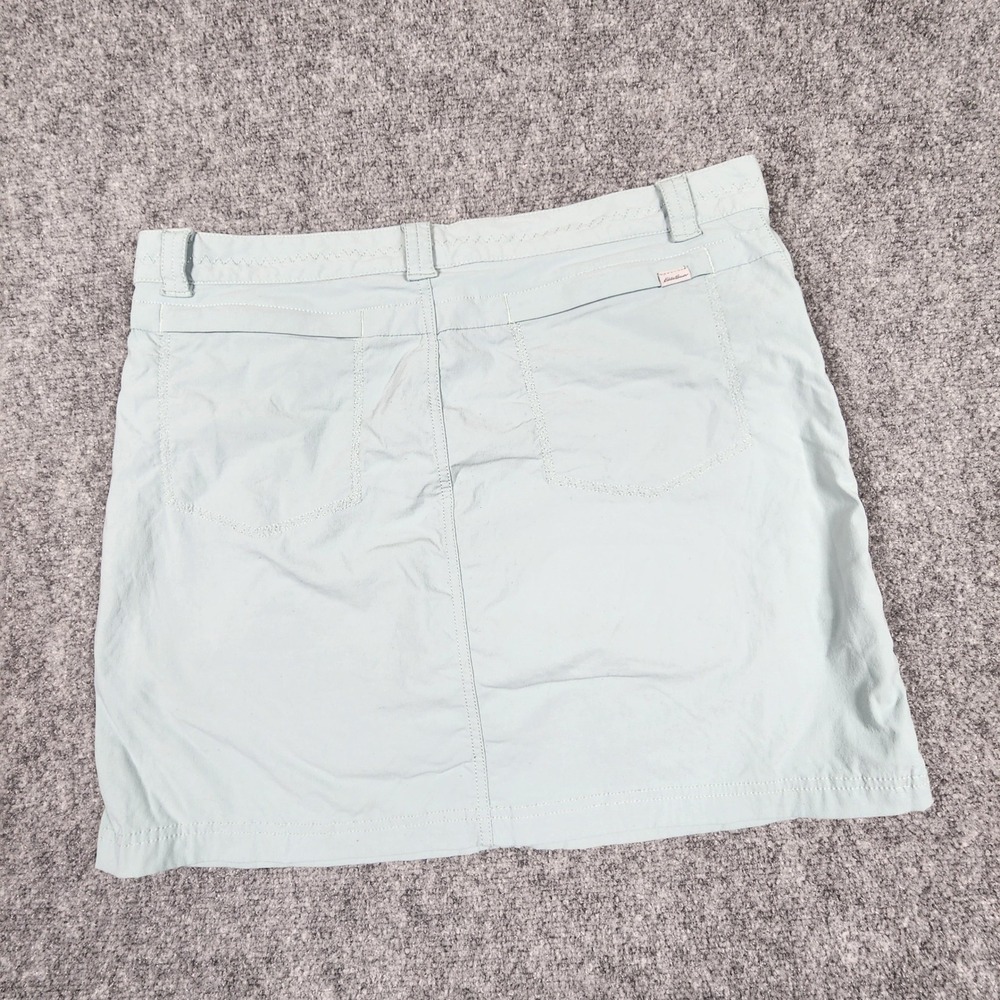 Eddie Bauer Travex Skort Womens 10 Blue Green Hiking Travel Outdoor Skirt Liner - Picture 6 of 7